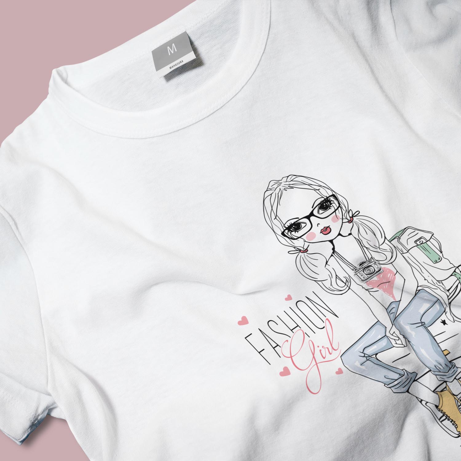 Kaos Fashion Girl Korea 2025 New Design Terbaru hover